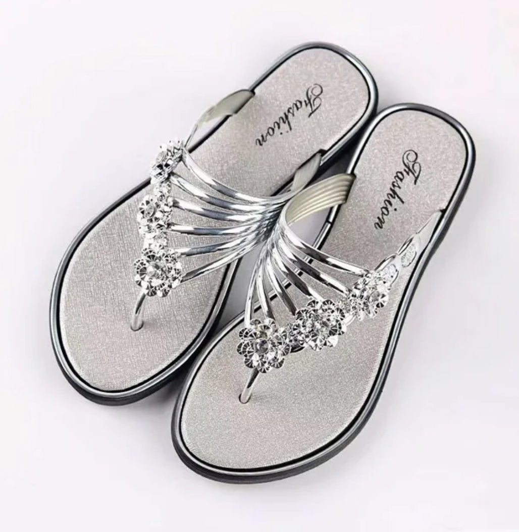 Women's Floral Flip Flops