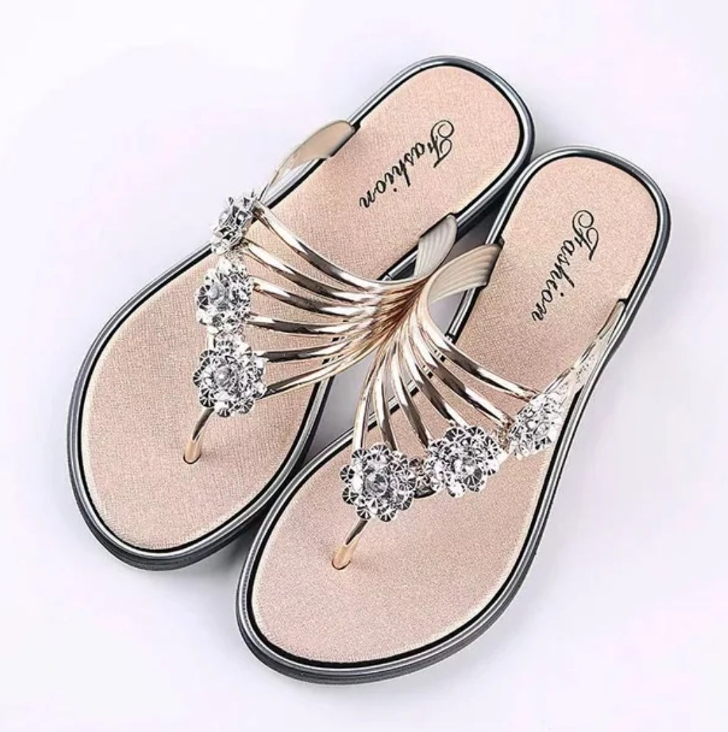 Women's Floral Flip Flops